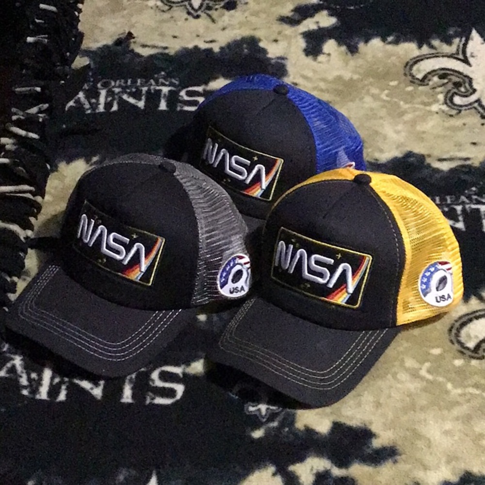 NASA multicolored SnapBack baseball caps